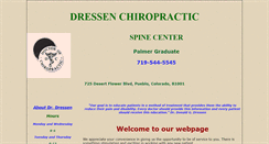 Desktop Screenshot of dressenchiropractic.com